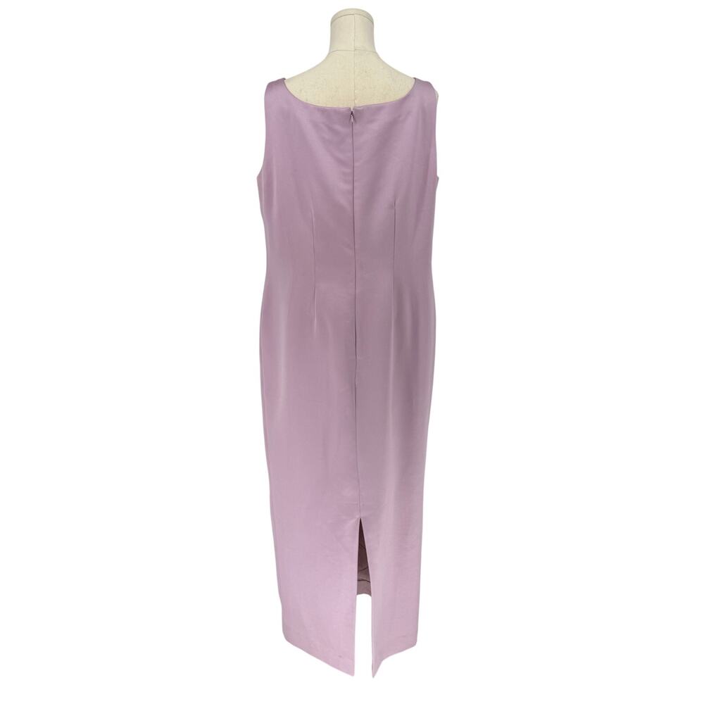 Y2K Vintage Maggy London Embroidered Maxi Dress Fairy Cottage Lavendar Floral 14 - Picture 3 of 14